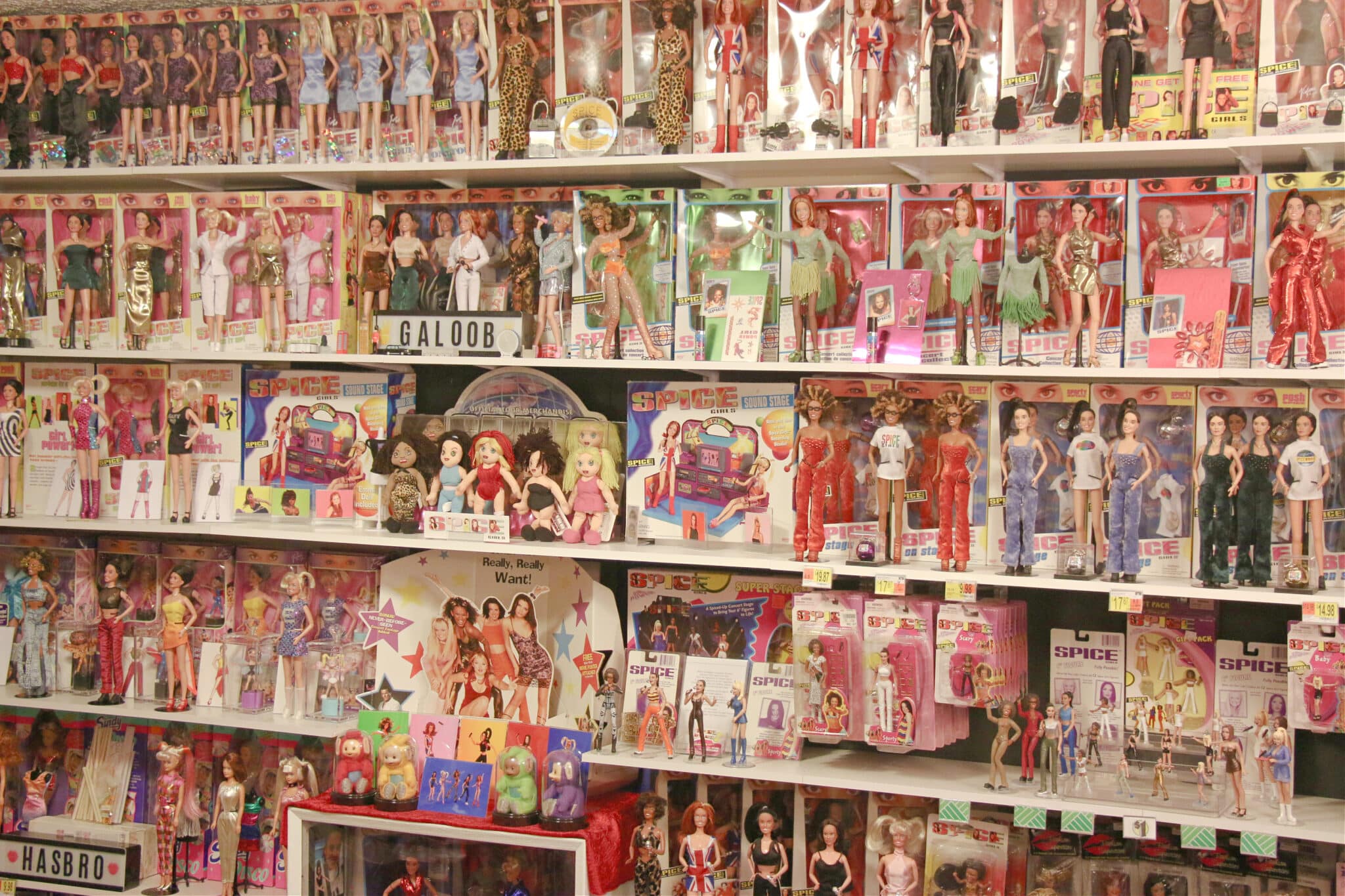 Adam Weatherly's Spice Girls dolls collection. 