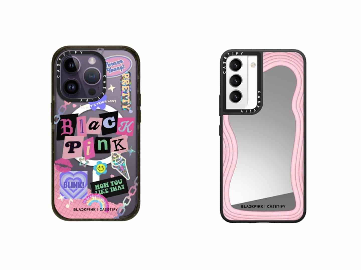 The BLACKPINK x Casetify collaboration features a number of phone case designs.