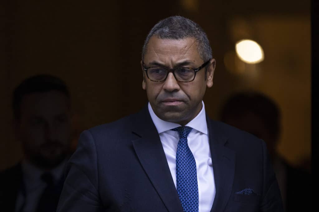 A photo of foreign secretary James Cleverly taken during a Cabinet Weekly Meeting