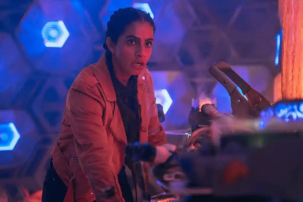 Yasmin Khan in The Power Of The Doctor. (James Pardon/BBC Studios)