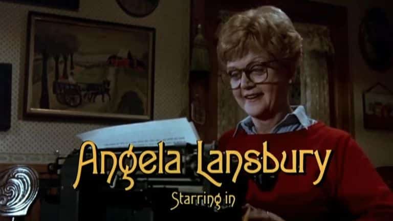 Angela Lansbury in Murder, She Wrote. 