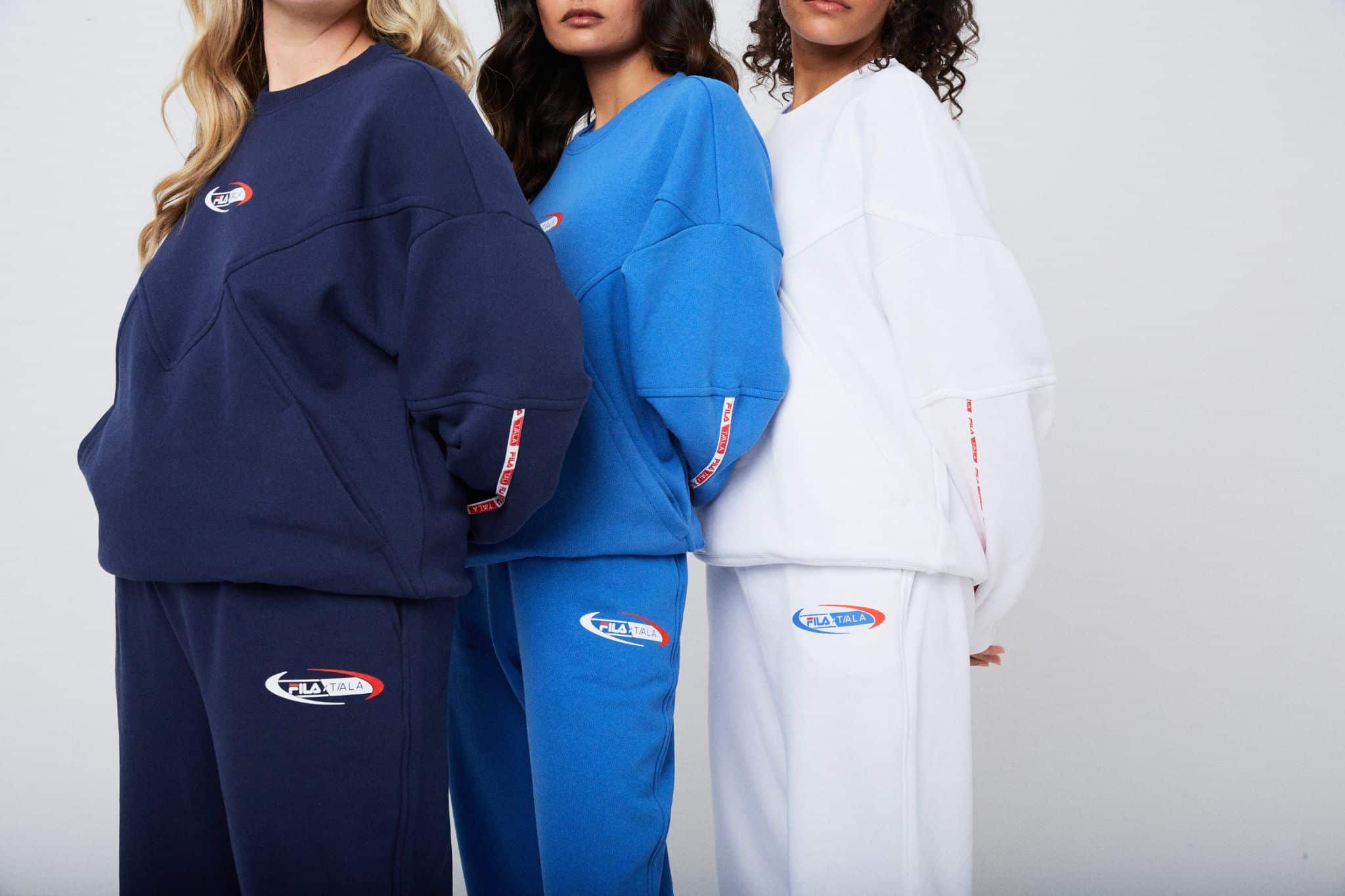The collection blends a modern take on FILA's heritage colours with TALA's signature flattering fits.