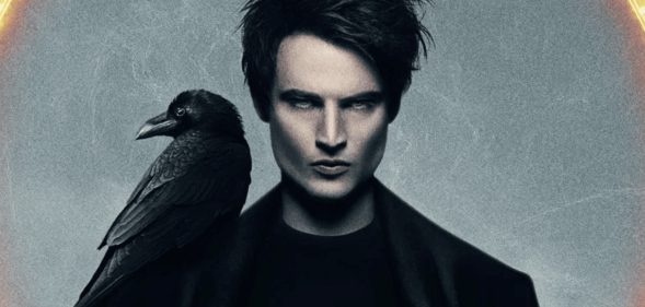 Actor Tom Sturridge dressed in black as Lord Morpheus in Netflix's The Sandman