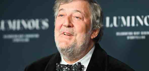 Stephen Fry attends the BFI London Film Festival Luminous Gala at The Londoner Hotel.