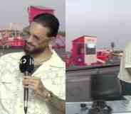 Maluma storms our of interview about human rights abuses at Qatar World Cup. (KEN/BBC)