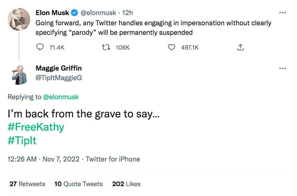 Kathy Griffin users dead mother's account to troll Elon Musk after Twitter ban