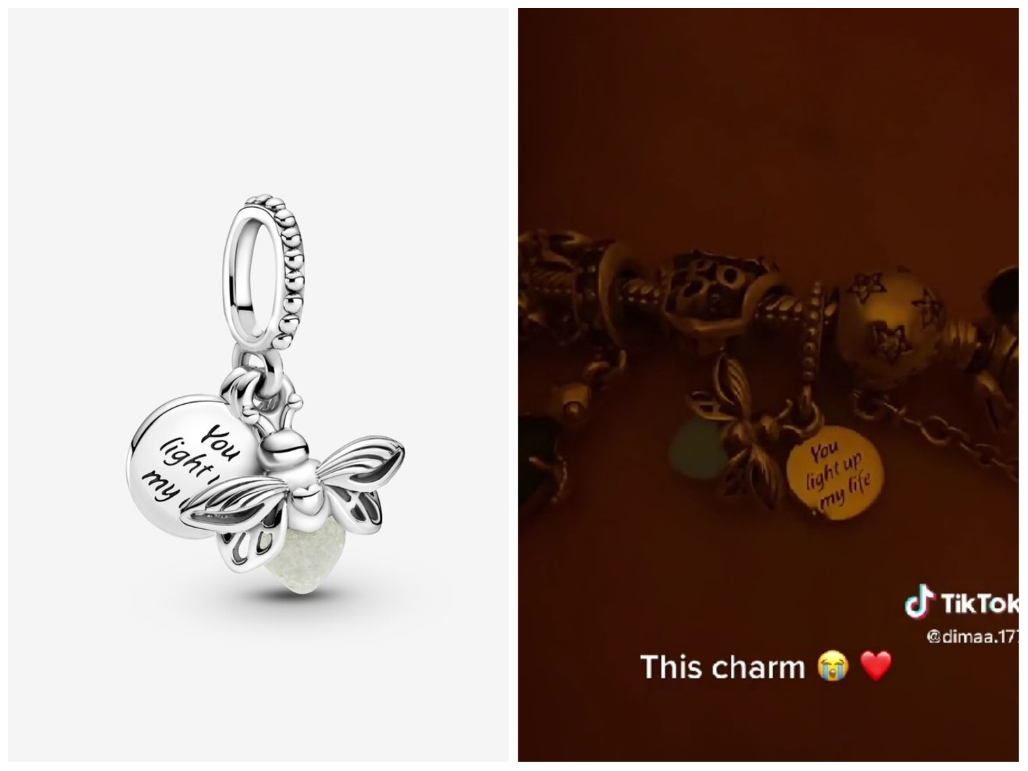 This Pandora firefly charm selling after going viral on TikTok