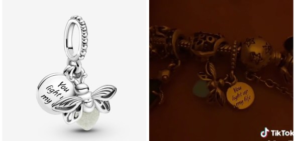 This firefly charm from Pandora has been selling out after going viral on TikTok.