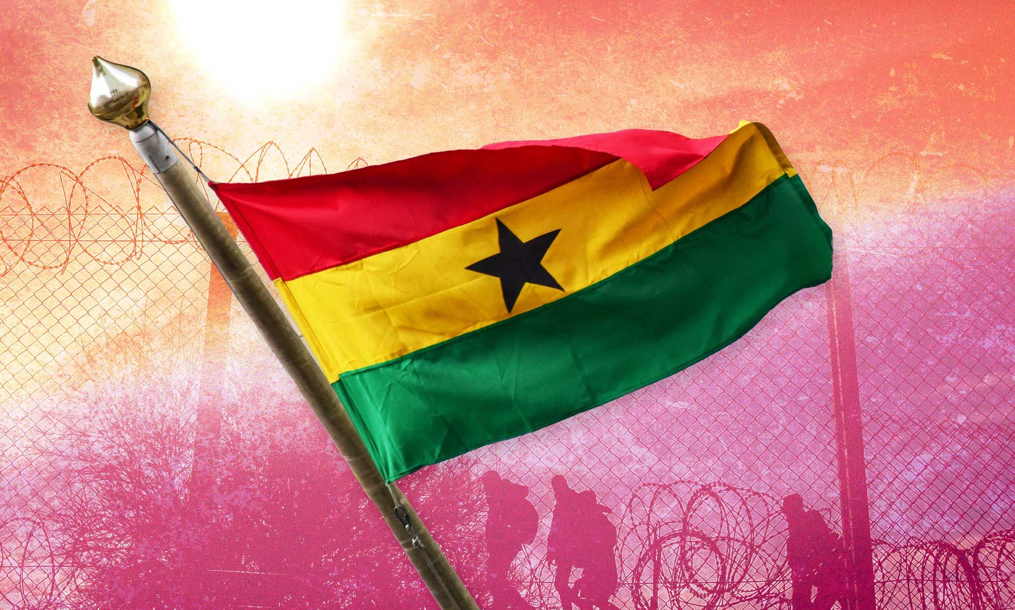 Girl With A Flag Of Ghana Wall Woman Wallpaper Photo Background And Picture  For Free Download - Pngtree