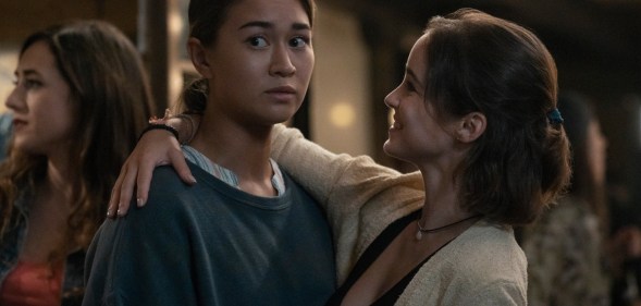 Beatrice (L) and Ava (R) in Warrior Nun as Simon Barry releases deleted scene. (Netflix)