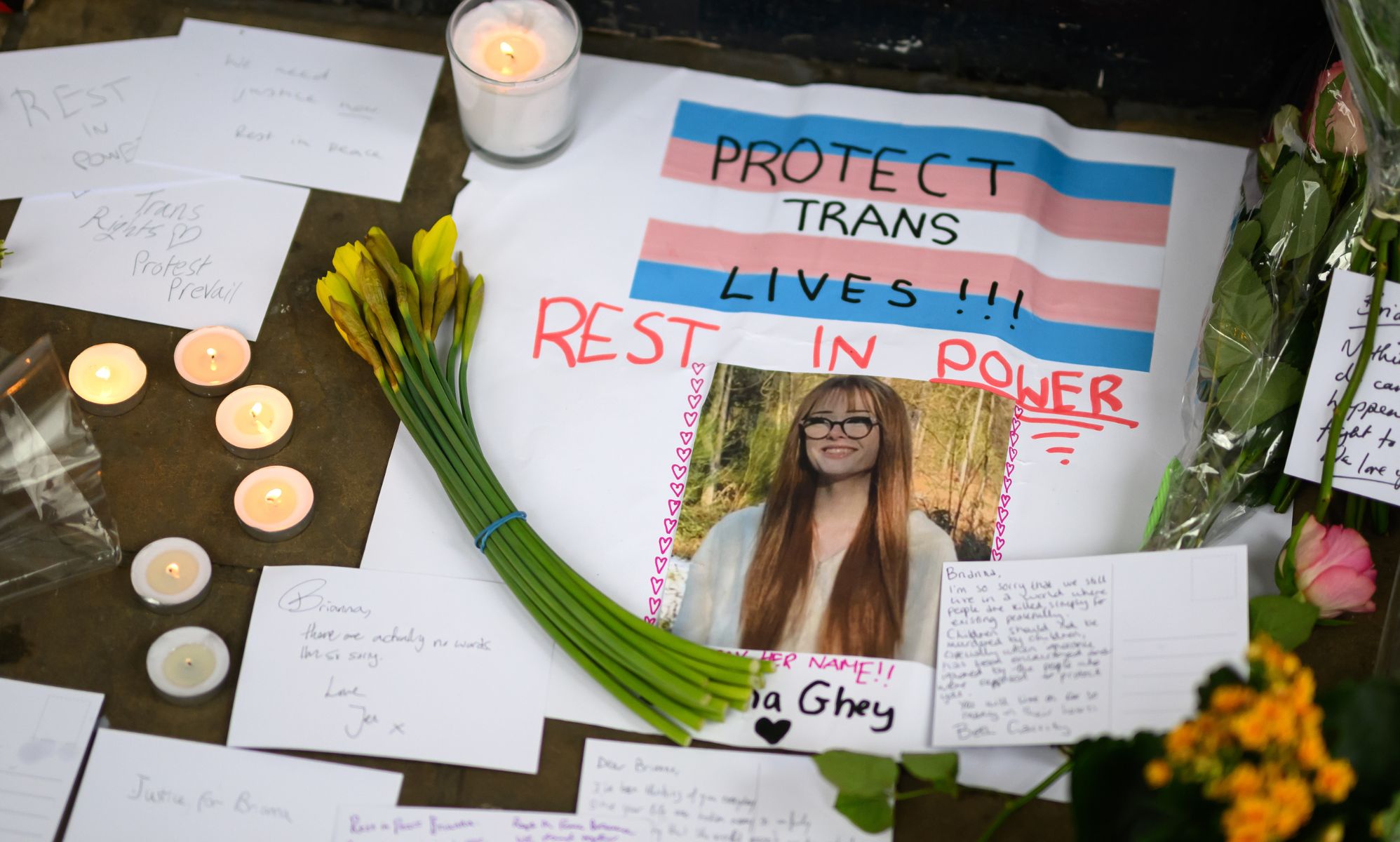 Brianna Ghey: UK a ‘dangerous country to be trans’, say mourners