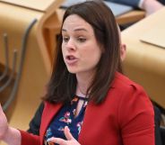 Kate Forbes speaking in Scottish Parliament.