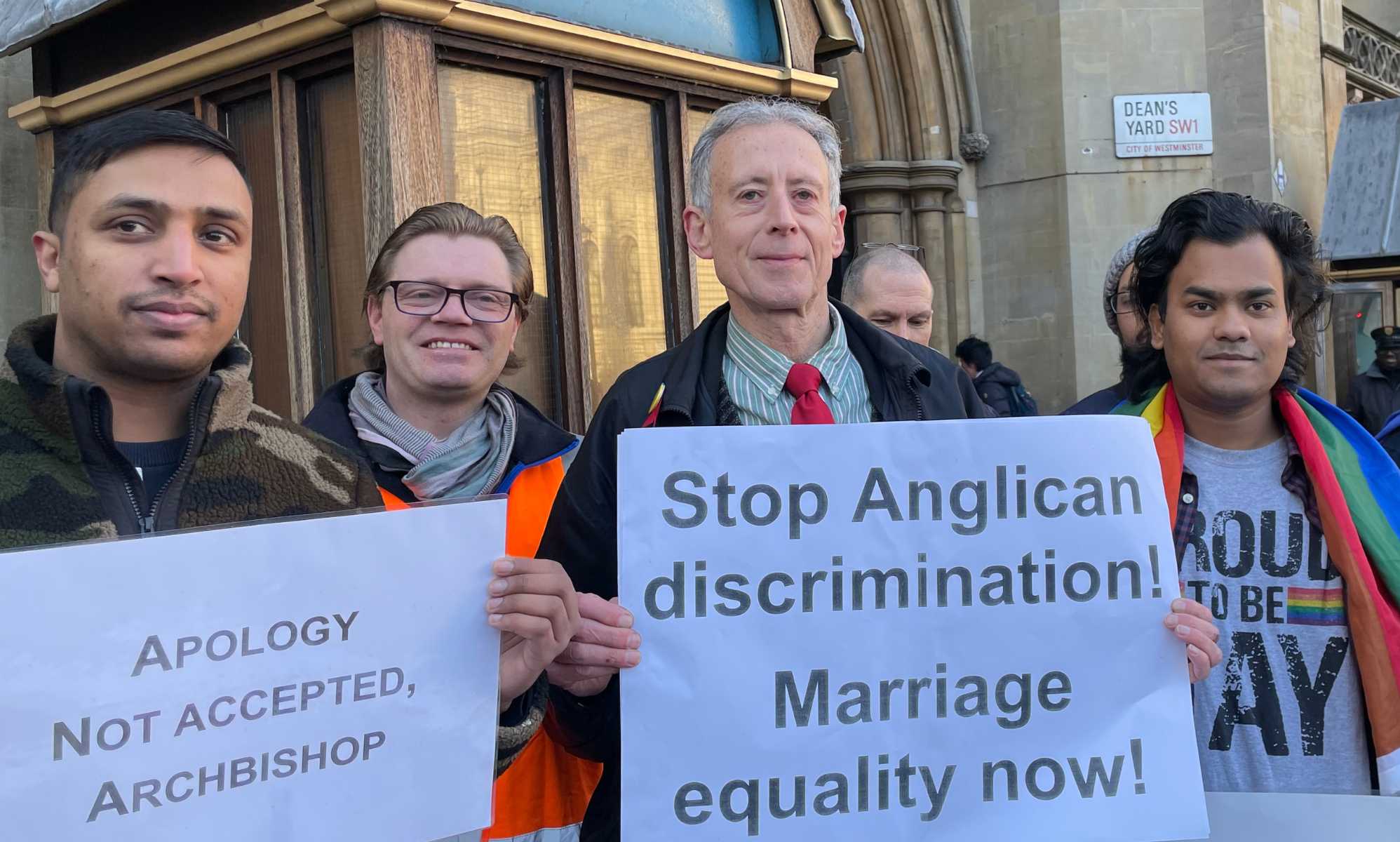 Church Of England Synod Protestors Rally For Same Sex Marriage