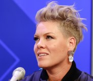 P!nk appears on The Howard Stern Show. (Getty)