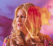 Jennifer Coolidge in a haze of colours