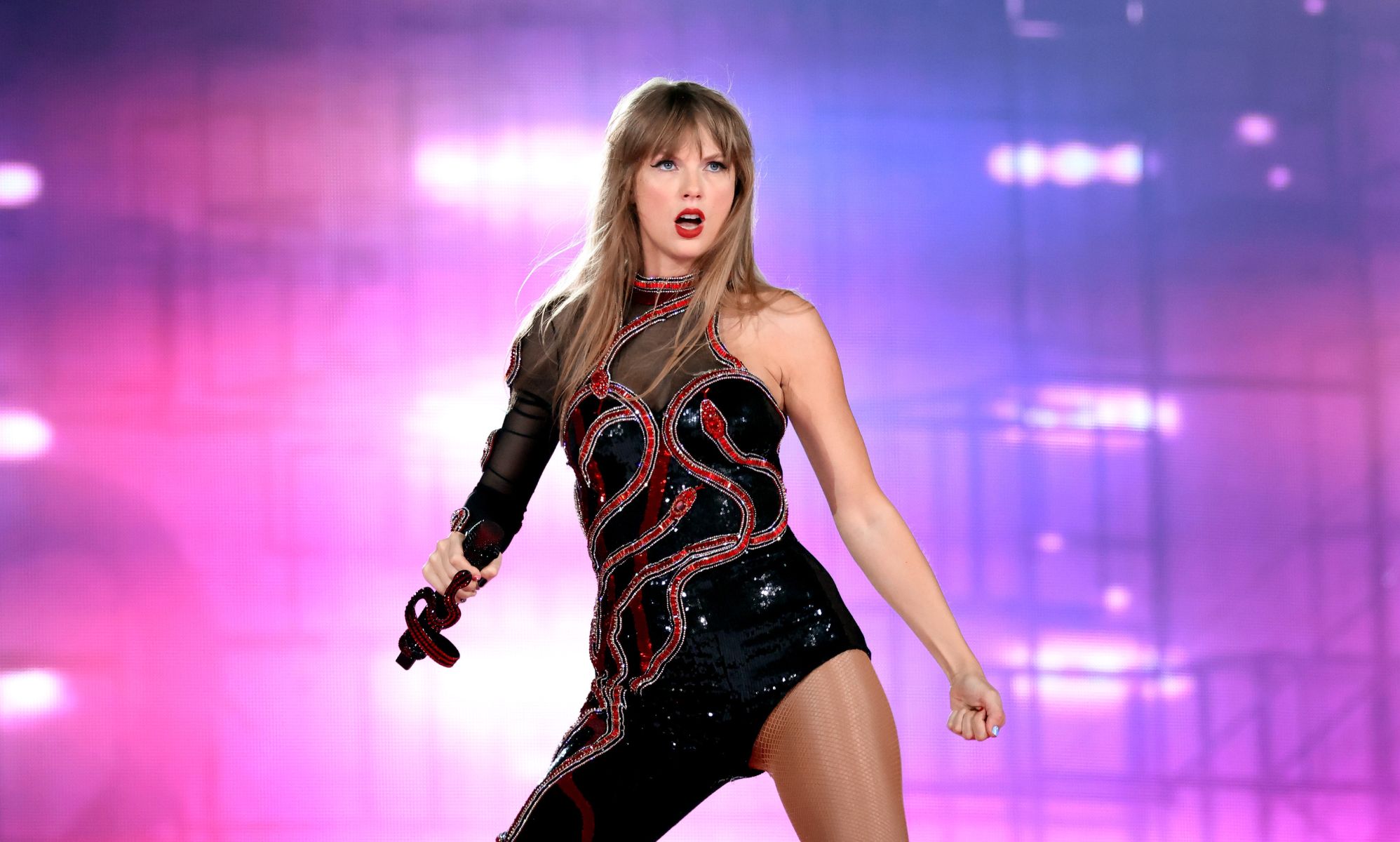 Taylor Swift Dives Into Purple In 'Lavender Haze' Video