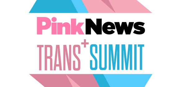 Pinknews trans+ summit event logo