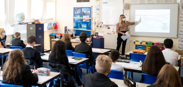 A classroom in the UK