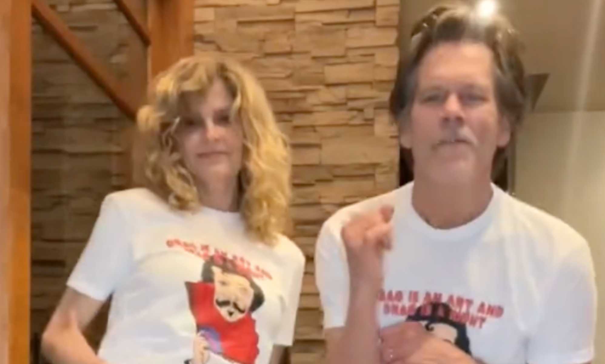 Kevin Bacon shows support for drag in Taylor Swift dance video