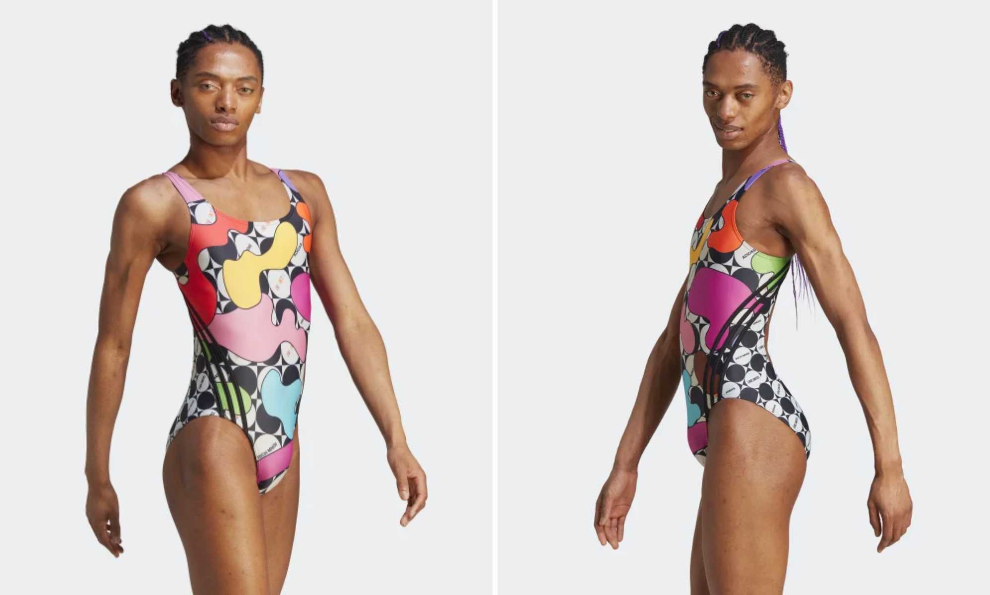 optillen grijs Aanhankelijk Adidas hit with anti-trans backlash over Pride swimsuit