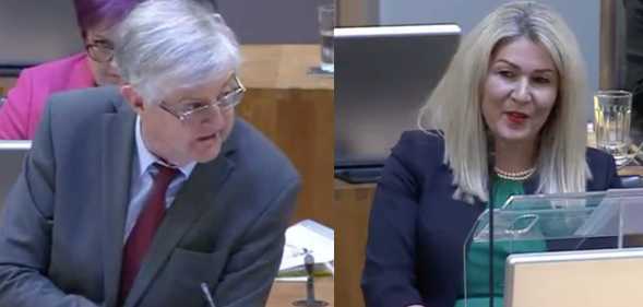 Mark Drakeford and Laura Anne