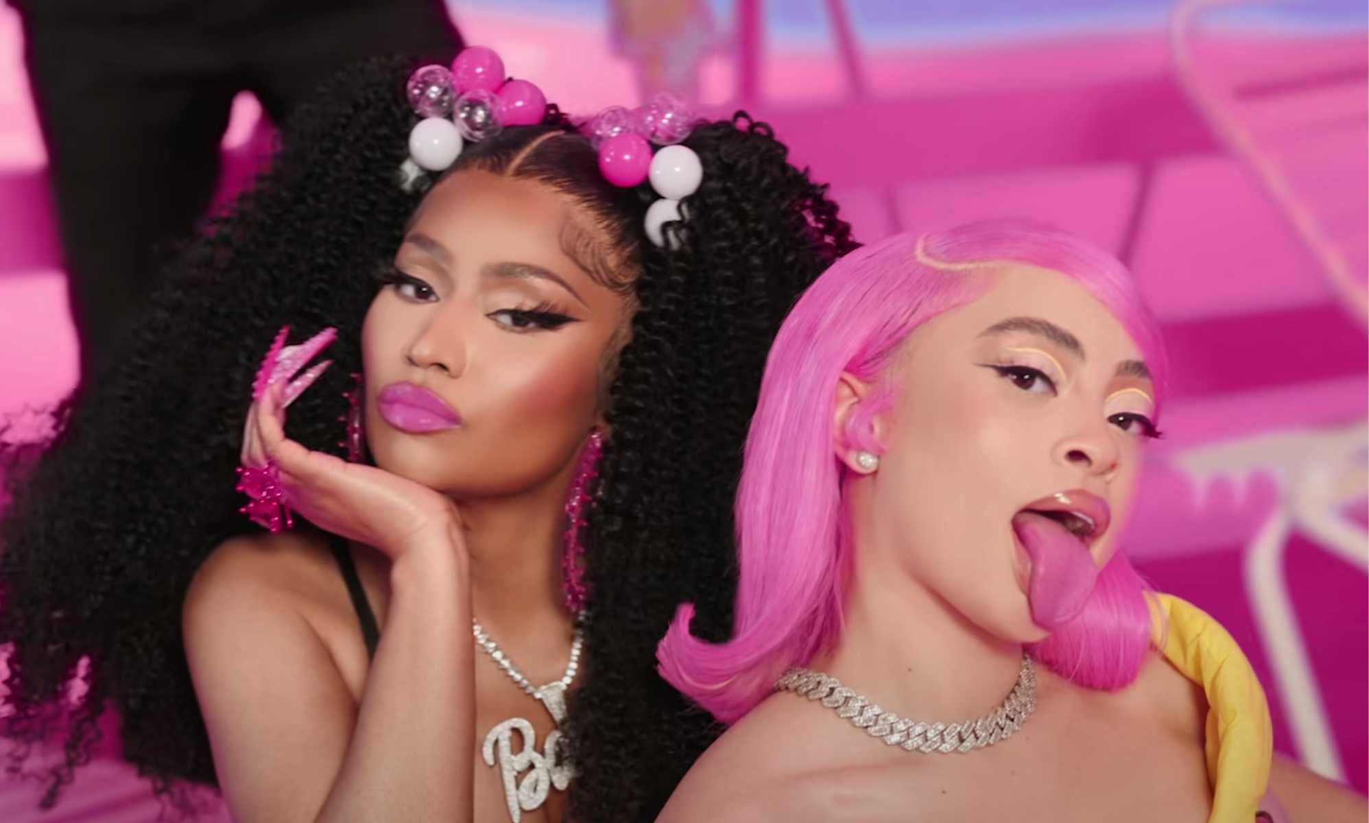 Nicki Minaj Lesbian Sex - Ice Spice, Nicki Minaj gag fans with plastic fantastic Barbie World
