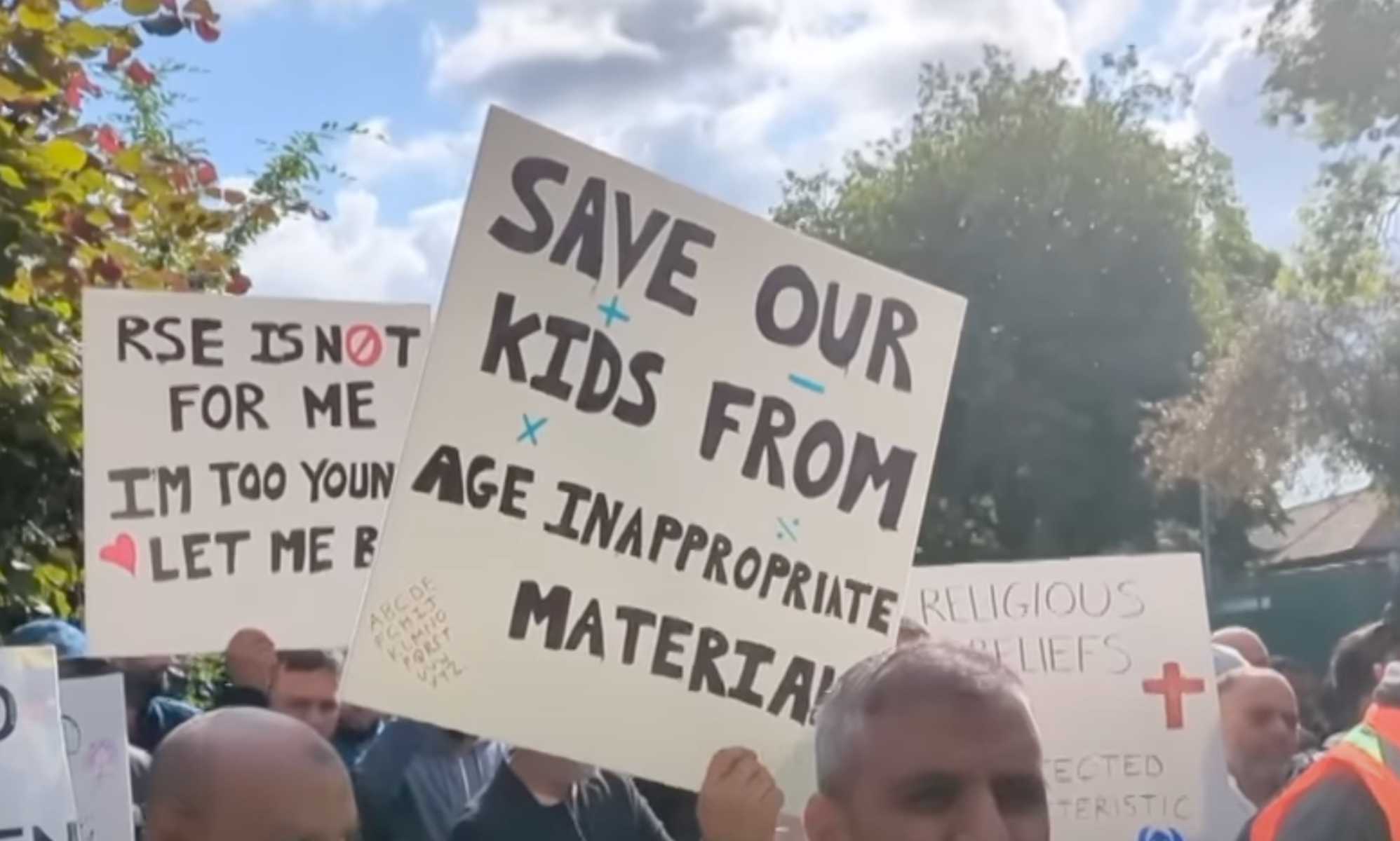 Parents Protest Against LGBTQ-inclusive Education In Manchester