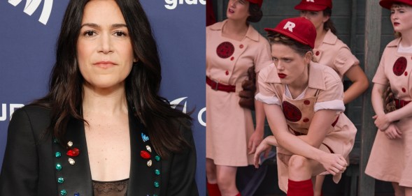 A League of their Own co-creator Abbi Jacobson blames Amazon's 'bulls**t' decision to cancel show amidst major fan backlash. (Getty/Amazon Prime Video)