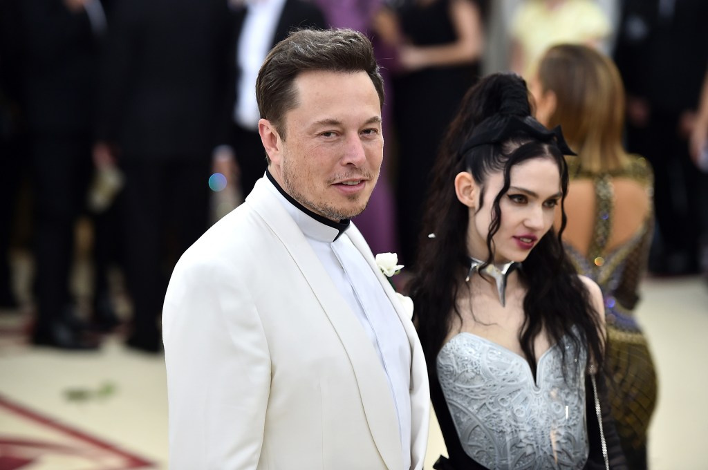 Grimes and Elon Musk attend the Met Gala in New York City in 2018