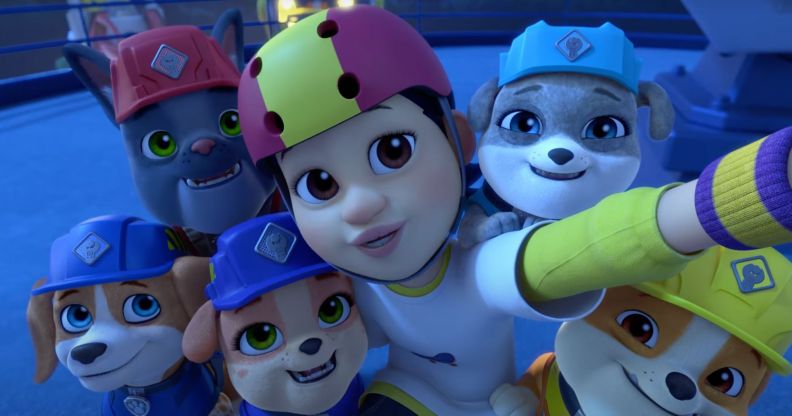 https://www.thepinknews.com/wp-content/uploads/2023/09/Rubble-and-Crew-Paw-Patrol-River-non-binary-character.jpg?w=792&h=416&crop=1