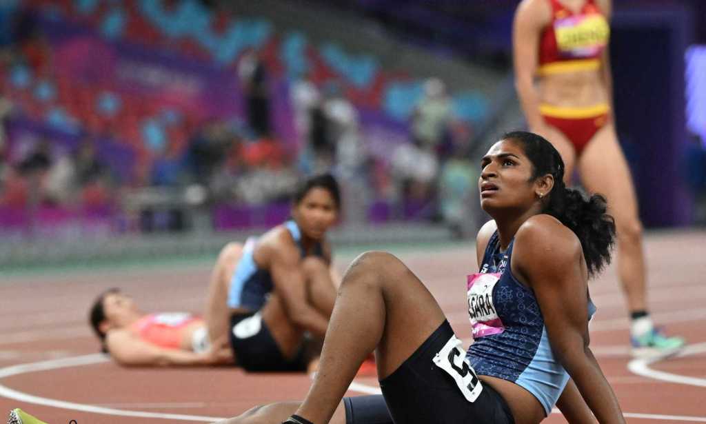 Asian Games heptathlon loser accuses medal winner of being trans