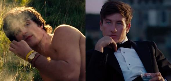 Jacob Elordi (L) and Barry Keoghan (R) in new trailer for Saltburn.