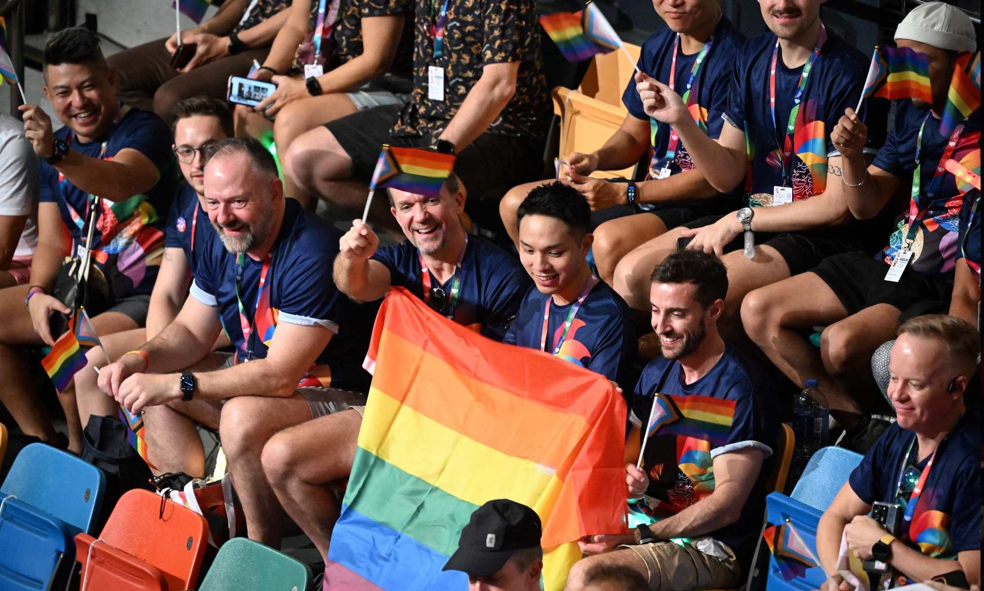 Supporters celebrate opening of Gay Games in Hong Kong, first in Asia,  despite lawmakers' opposition