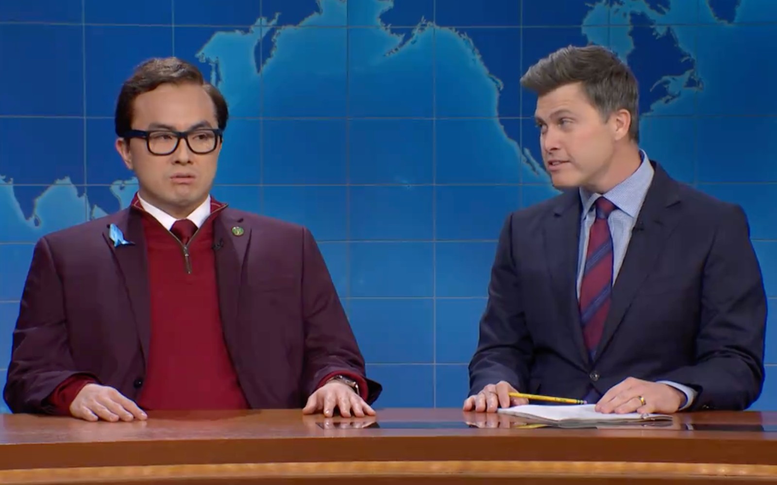 Santos Bowen Yang roasts gay Republican on SNL