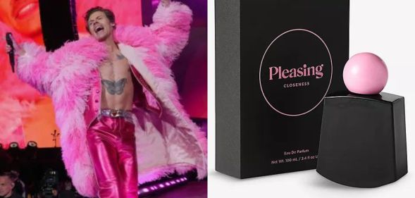 Harry Styles has launched his Pleasing fragrances at Selfridges.