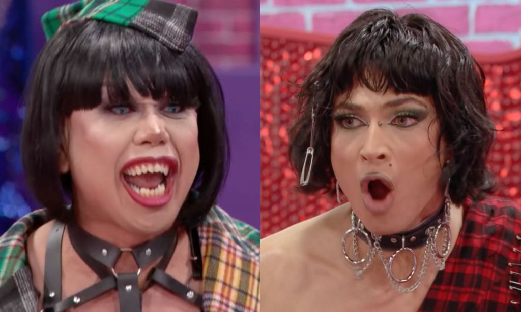 Melinda Verga and Venus fighting on Canada's Drag Race season 4.