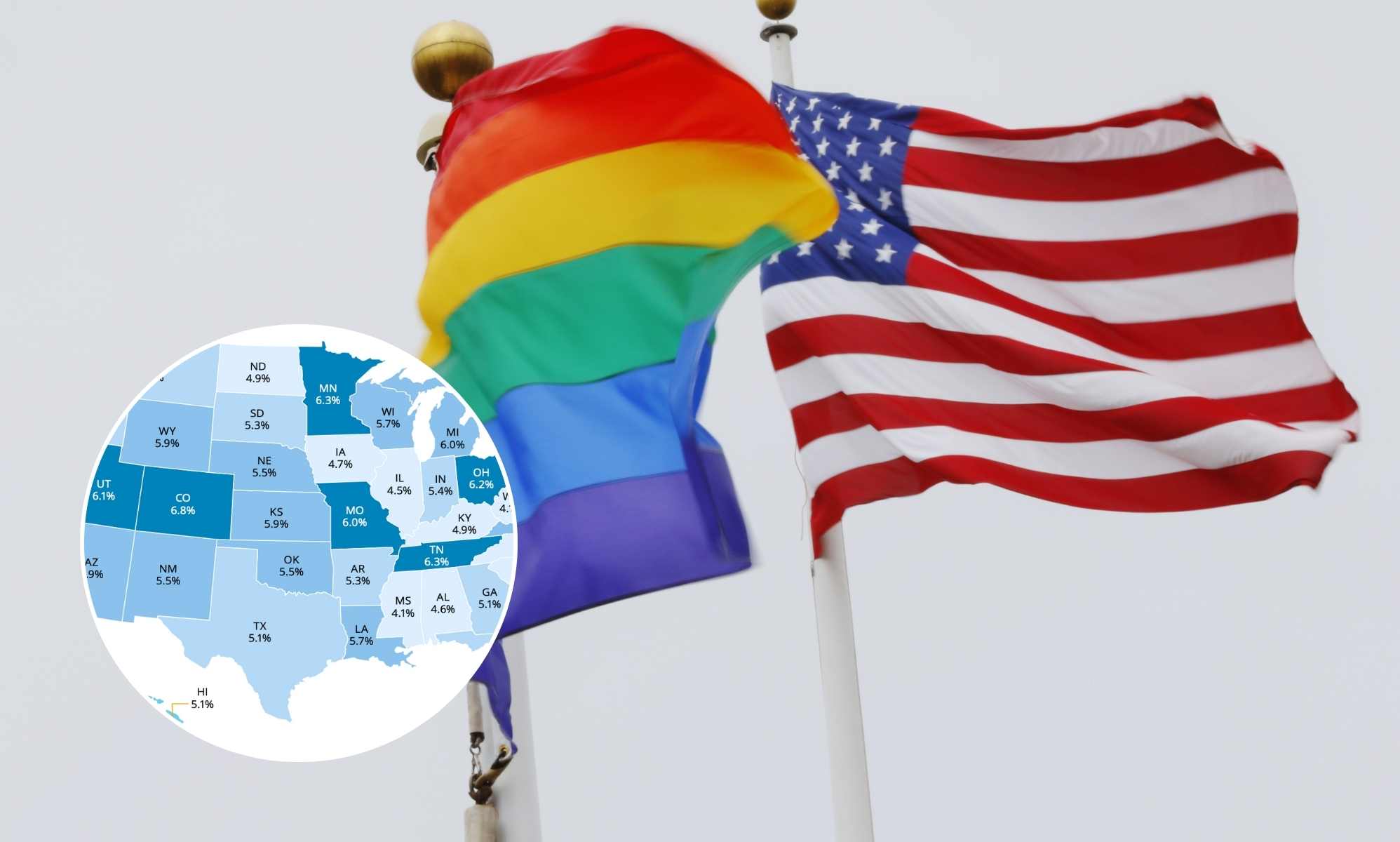 America's gayest states have been revealed