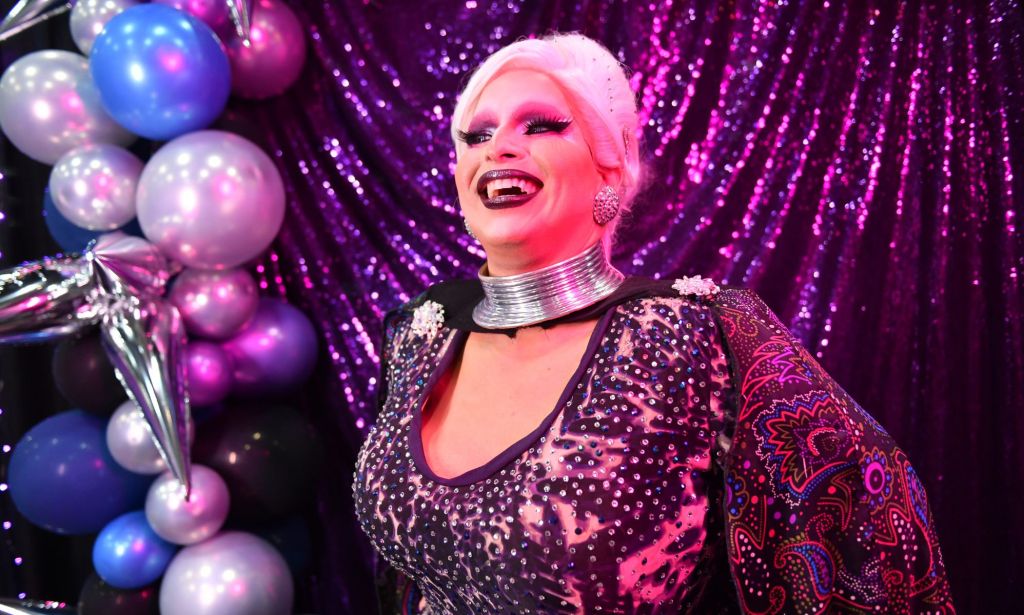Madame LaQueer poses during RuPaul's DragCon LA 2023 at Los Angeles Convention Center on May 12, 2023