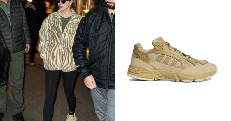 Taylor Swifts wears Beyoncé's Ivy Park sneakers to the studio