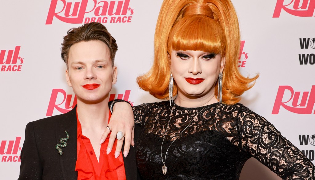 Jinkx Monsoon with husband Michael Abbott