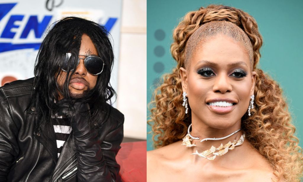 M Lamar (left) with his twin sister Laverne Cox (right)