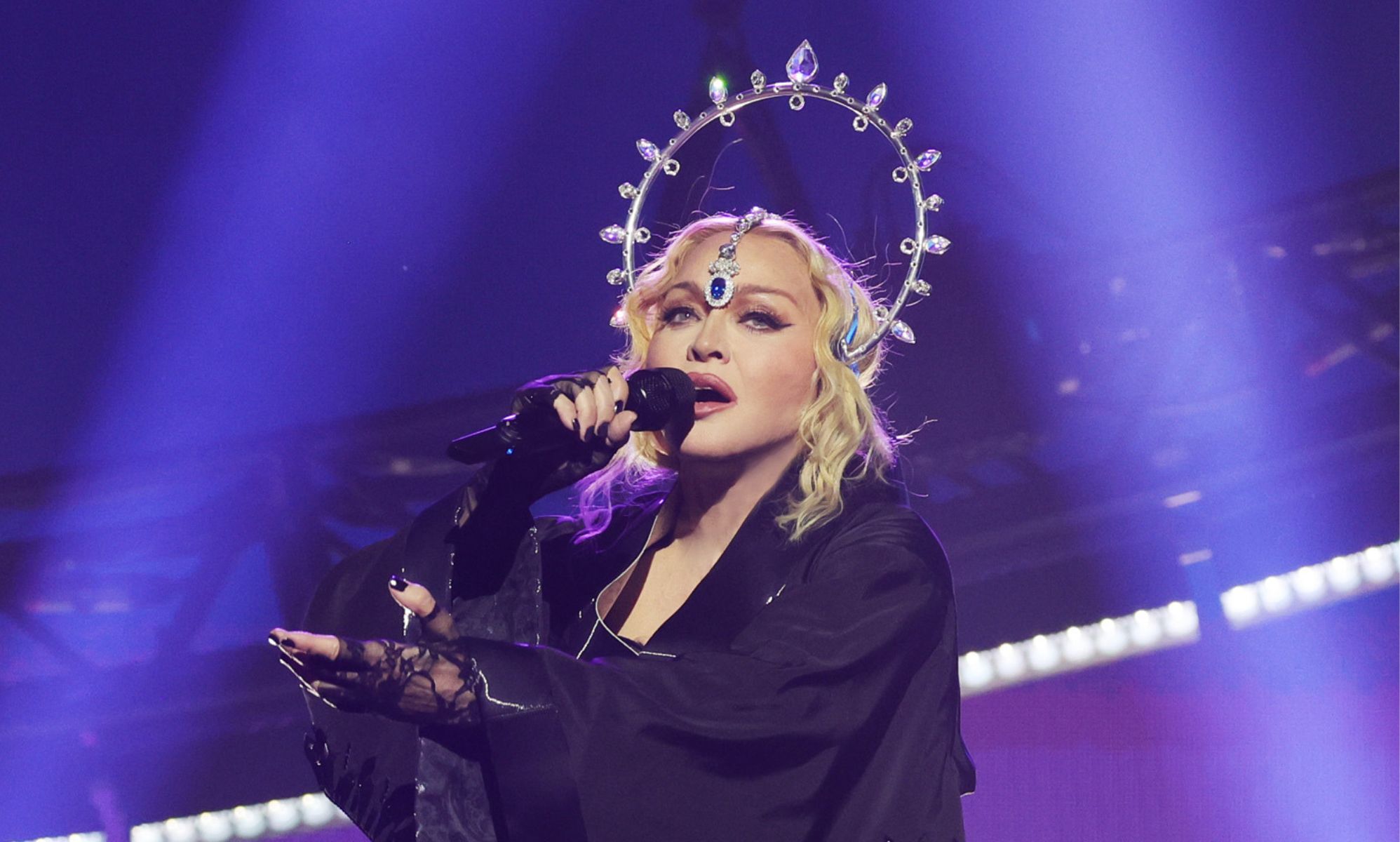 Watch Madonna expertly recover from chair fall on Celebration Tour