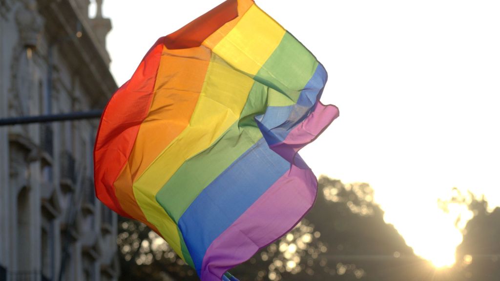 Stock image of an LGBTQ+ Pride flag to illustrate story about Utah bill