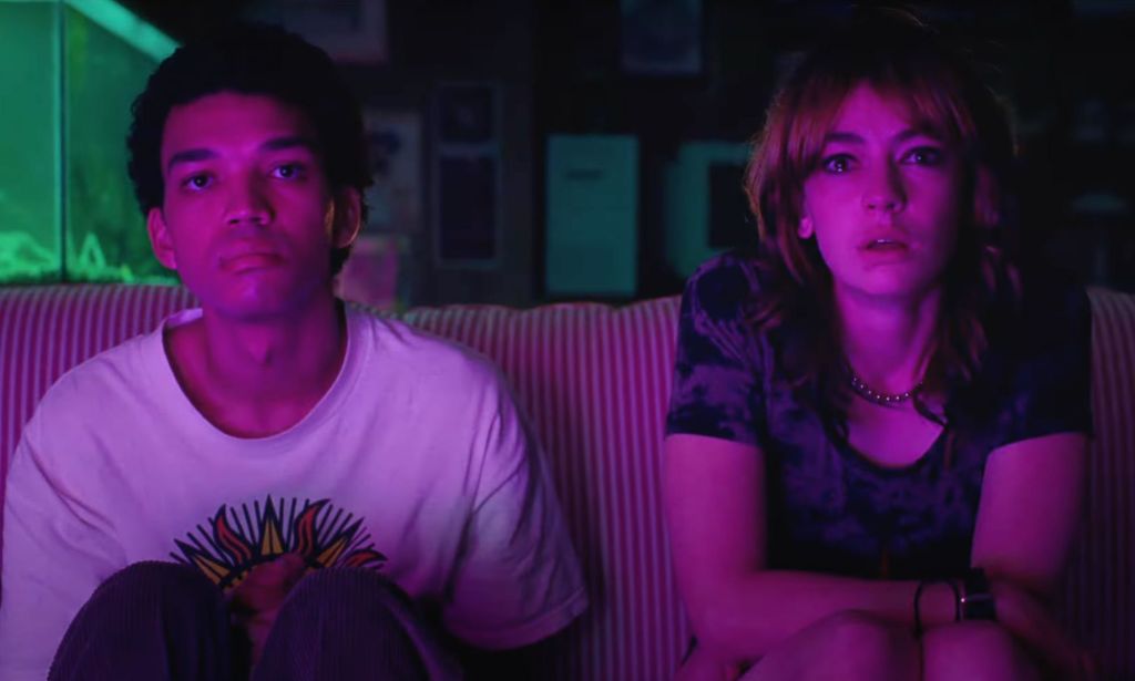 Justice Smith and Brigette Lundy-Paine in I Saw The TV Glow