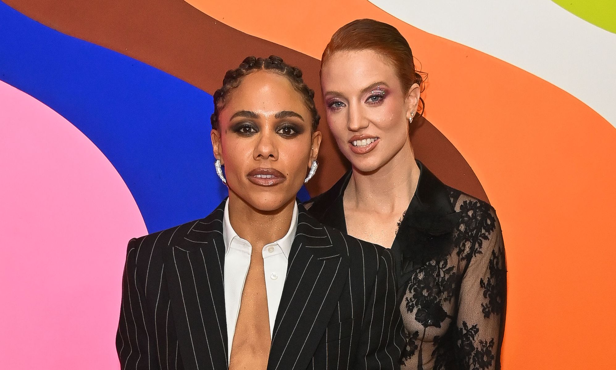 Jess Glynne and Alex Scott confirm romance with BRITs kiss