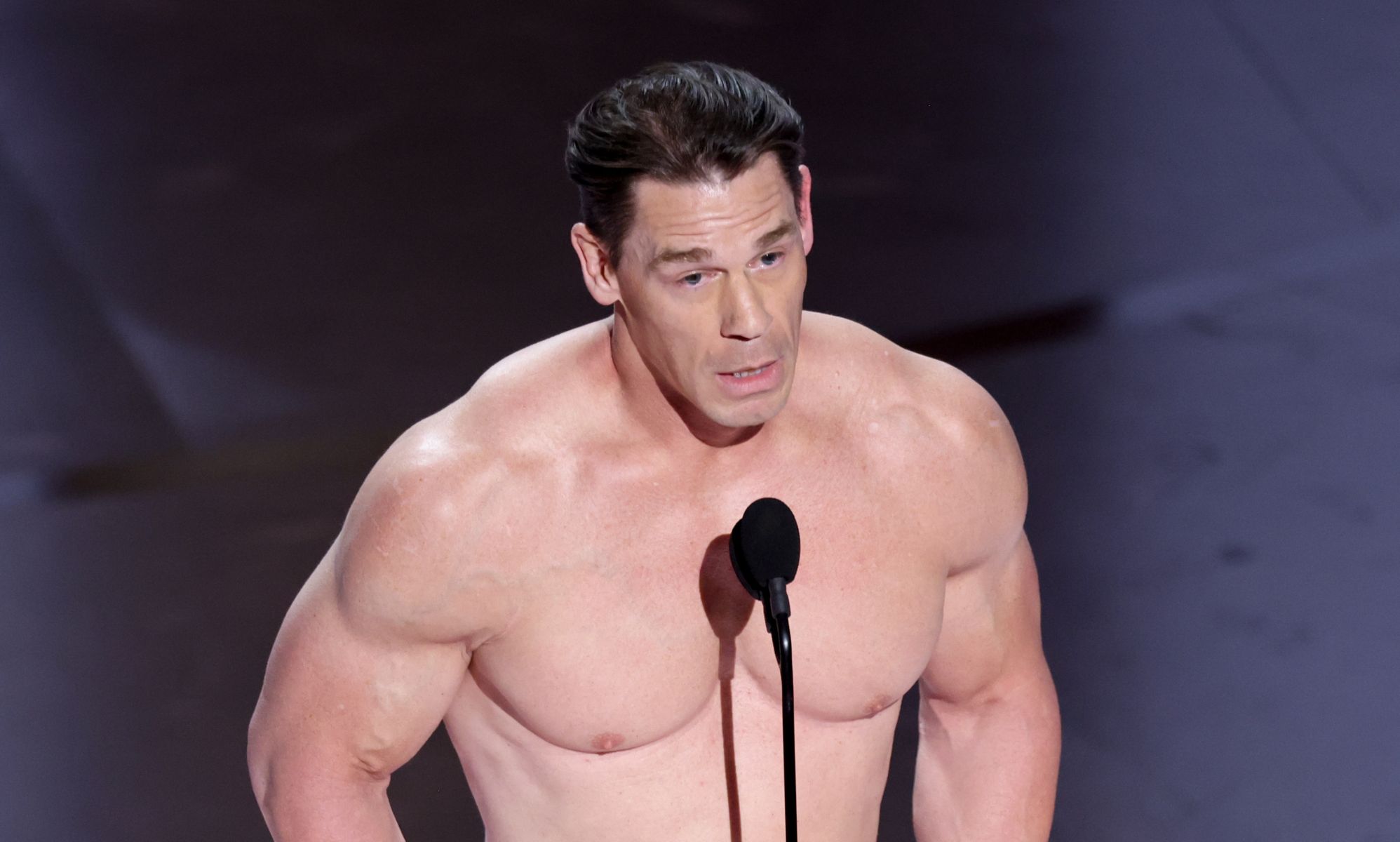 John Cena gets naked at Oscars to present Best Costume award