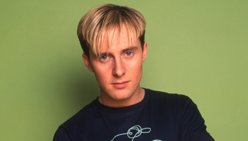 Portrait of British Pop singer and dancer Ian H Watkins, of the group Steps, late 1990s. (Photo by Tim Roney/Getty Images)