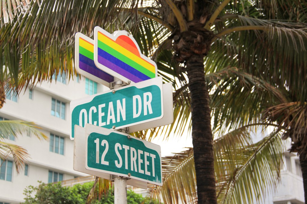 Ocean Drive in Miami Beach, Florida 