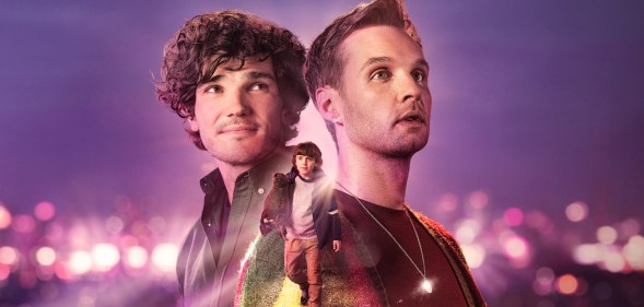 Fra Fee (L) and Sion Daniel Young (R) in a promotional image for BBC gay drama Lost Boys & Fairies