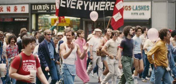 A Pride protest in New York in 1979.